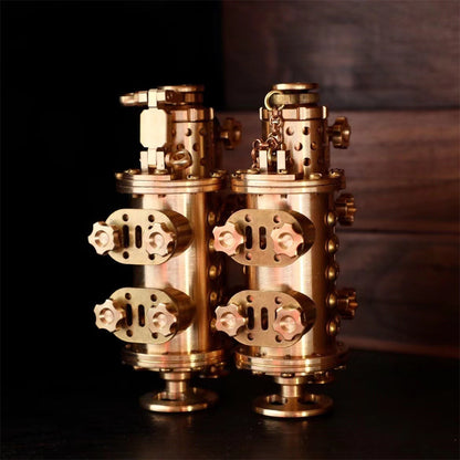 All Copper Handmade Mechanical Punk Kerosene Lighter Trench Machine