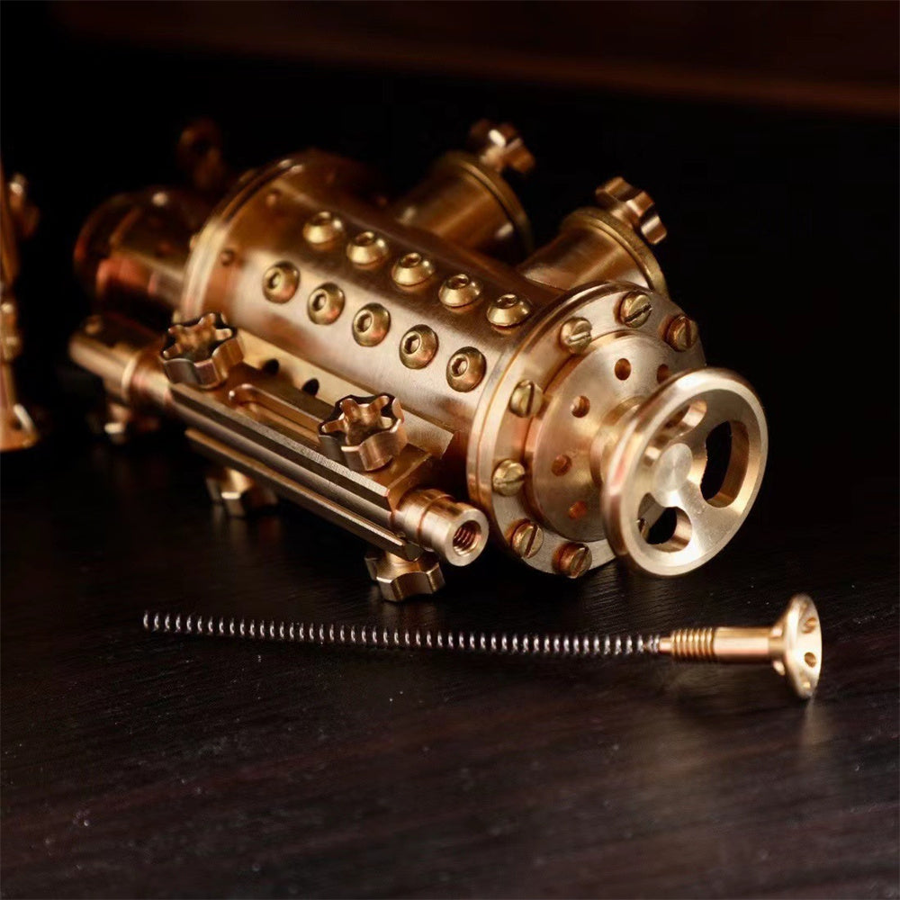 All Copper Handmade Mechanical Punk Kerosene Lighter Trench Machine