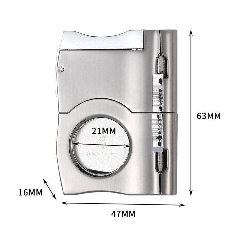 Desktop Cigar Cutter Stainless Steel Double Edge