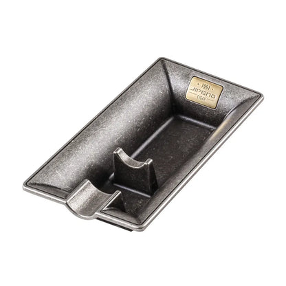 Retro Bronze Cigar Ashtray, Creative Home Ashtray, Single Slot Design, Ash Holder, Cigar Rack Accessories