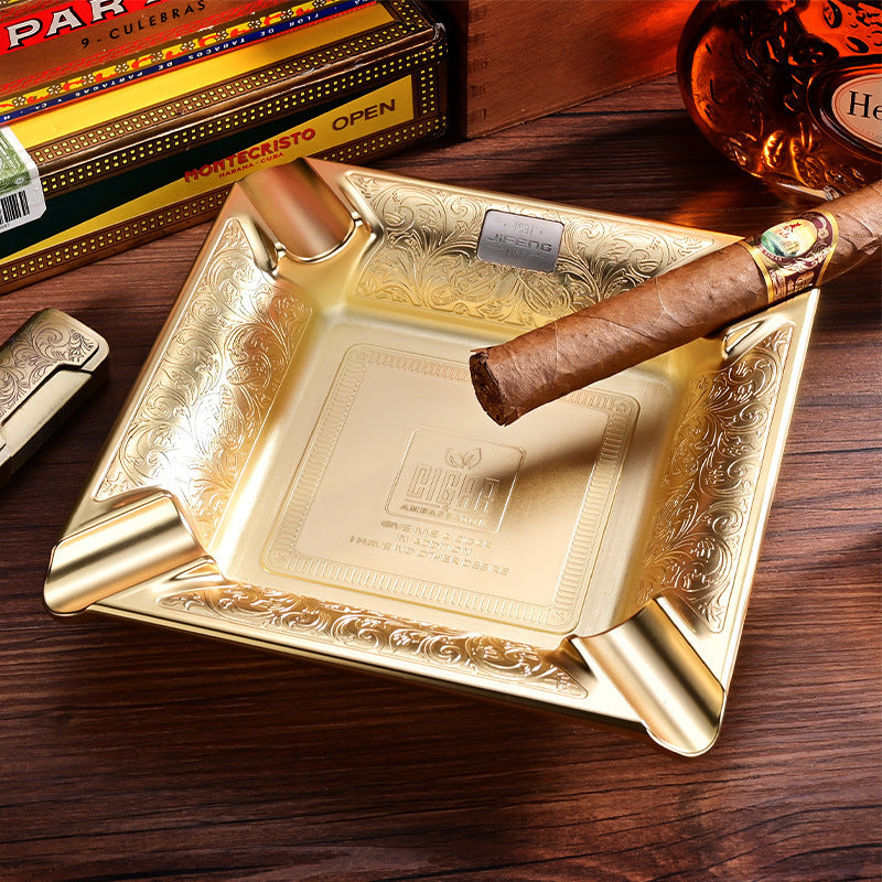 Creative Cuban Four-slot Ceramic Cigar Ashtray