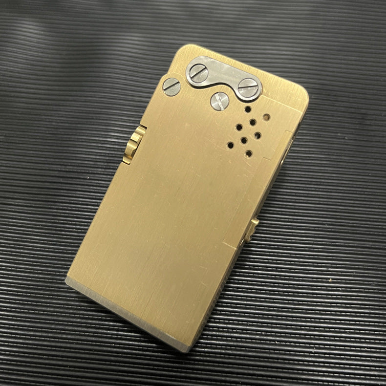 Mechanical Press Agon Tongue Automatic Ejection Brass Lighter